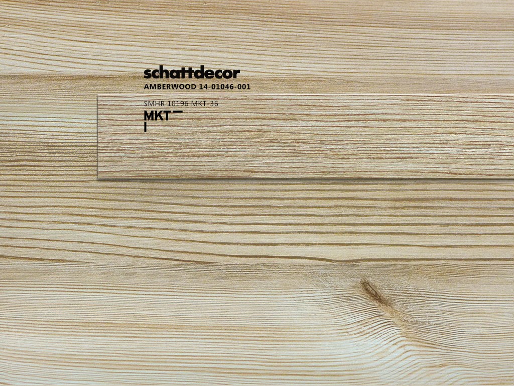 Schattdecor Amberwood im Dekorverbund mit passender MKT GmbH Kante ALPHA-TAPE® SMHR10496 MKT-36