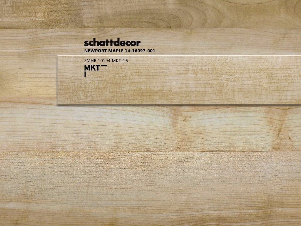 Schattdecor Newport Maple im Dekorverbund mit passender MKT GmbH Kante ALPHA-TAPE® SMHR10194 MKT-16