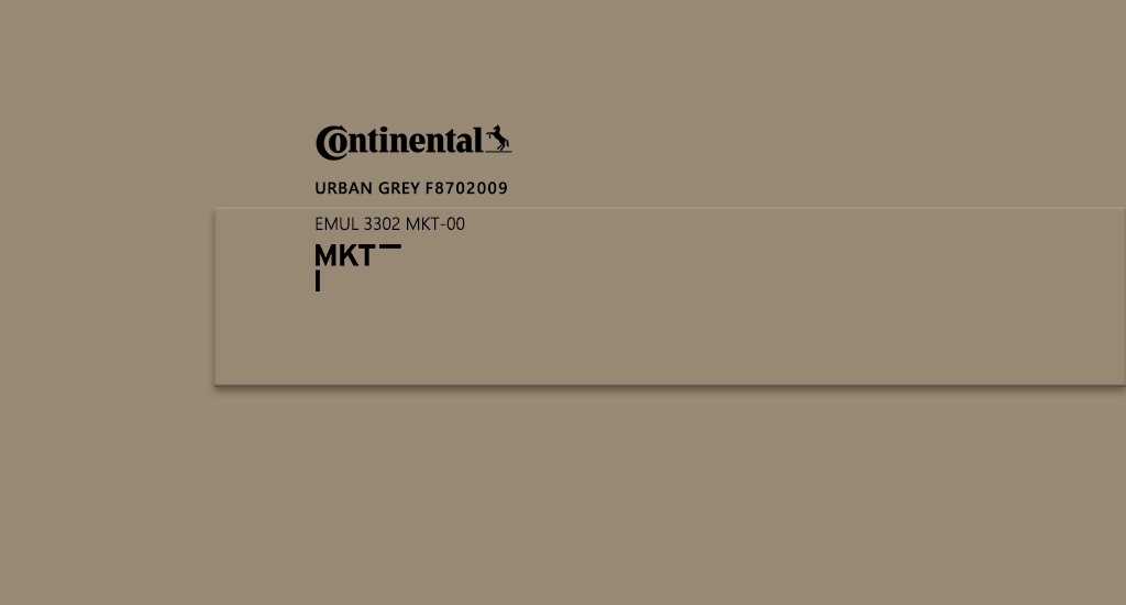 Continental Urban Grey im Dekorverbund mit passender MKT GmbH Kante ALPHA-TAPE® EMUL3302 MKT-00